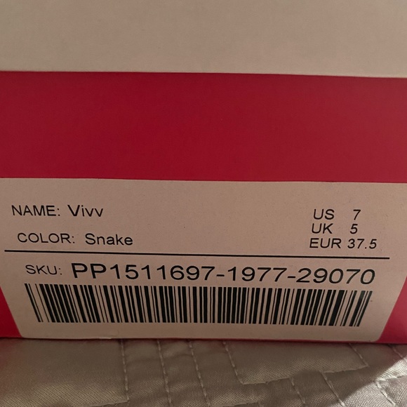 JustFab Snake Print Heels - Picture 4 of 4